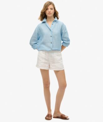 Casual linnen boyfriend-overhemd