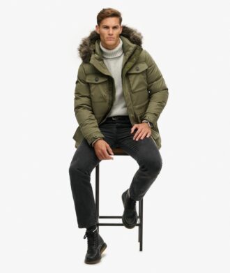 Chinook parka van imitatiebont