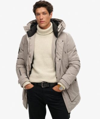 City gewatteerde parka jas