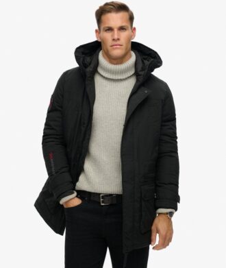 City gewatteerde parka jas