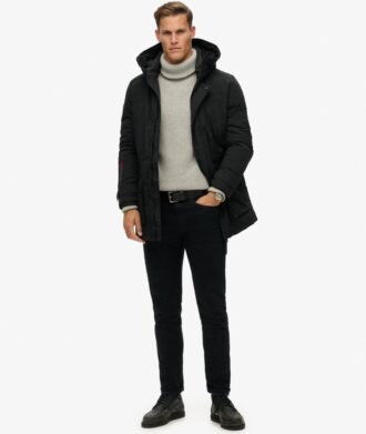 City gewatteerde parka jas