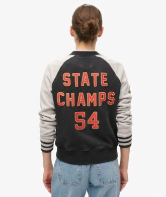 College Script Graphic Jersey Bomberjack