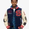 College Varsity bomberjas met patches College Varsity bomberjas met patches