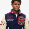 College Varsity bomberjas met patches College Varsity bomberjas met patches