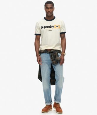 Core Logo Ringer Workwear T-shirt met print