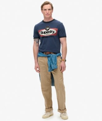 Core Logo Ringer Workwear T-shirt met print