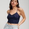 Corset-top met bloemenborduursel Corset-top met bloemenborduursel