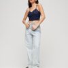 Corset-top met bloemenborduursel Corset-top met bloemenborduursel