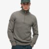 Cotton Classics gebreide trui met halve rits