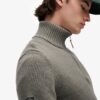 Cotton Classics gebreide trui met halve rits