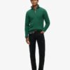 Cotton Classics gebreide trui met halve rits Cotton Classics gebreide trui met halve rits