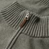 Cotton Classics gebreide trui met halve rits