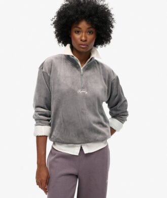 Country Club Velours Half-Zip