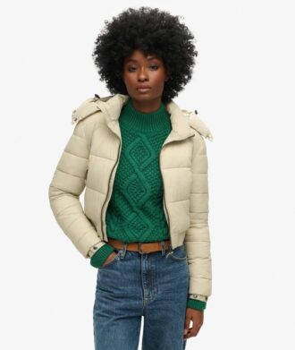 Crop Fuji-jas met capuchon