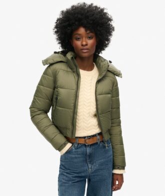Crop Fuji-jas met capuchon