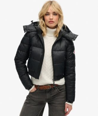 Crop Fuji-jas met capuchon