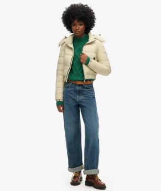 Crop Fuji-jas met capuchon