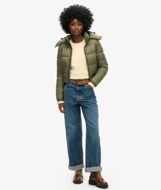 Crop Fuji-jas met capuchon
