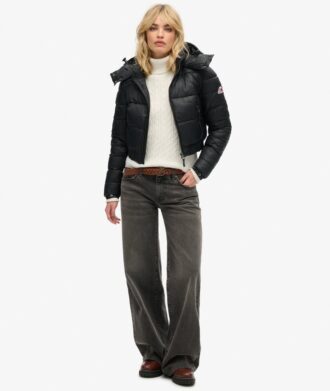 Crop Fuji-jas met capuchon