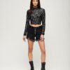 Crop top met lange mouwen en pailletten Crop top met lange mouwen en pailletten