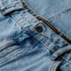 Denim maxi-rok met split
