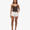 Denimshort met hoge taille