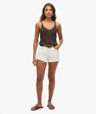 Denimshort met hoge taille