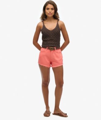 Denimshort met hoge taille