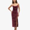 Diamonte fluwelen maxi-jurk Diamonte fluwelen maxi-jurk
