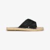 Espadrille-slippers met gekruiste bandjes
