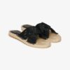 Espadrille-slippers met gekruiste bandjes