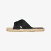 Espadrille-slippers met gekruiste bandjes