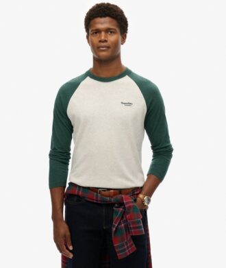 Essential Baseball-top met lange mouwen