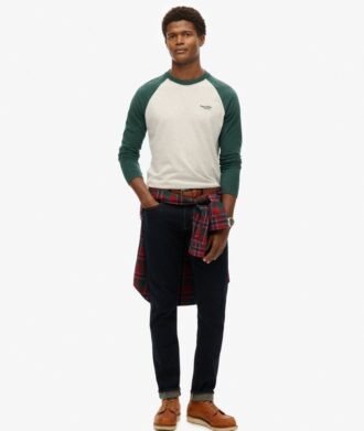 Essential Baseball-top met lange mouwen
