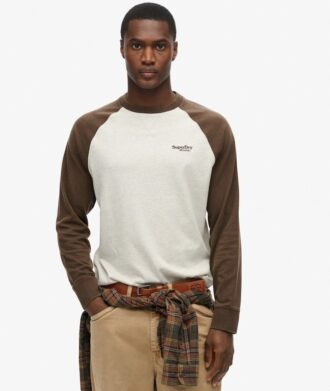 Essential Logo Baseball-shirt met lange mouwen