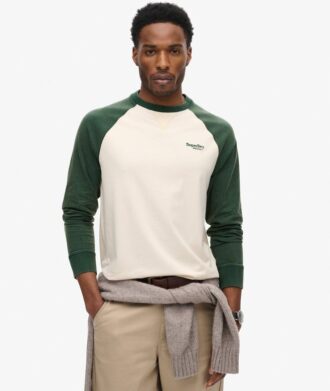 Essential Logo Baseball-shirt met lange mouwen