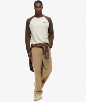 Essential Logo Baseball-shirt met lange mouwen
