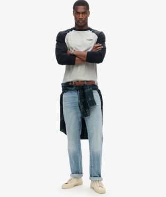 Essential Logo Baseball-shirt met lange mouwen