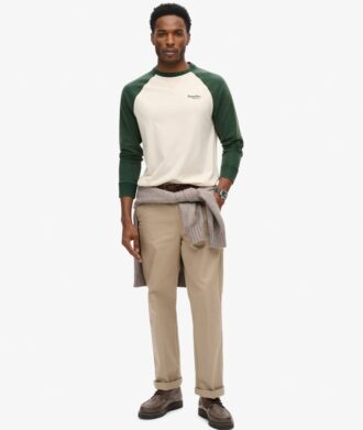 Essential Logo Baseball-shirt met lange mouwen