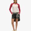 Essential Logo geribbeld baseballshirt met lange mouwen