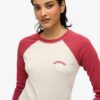 Essential Logo geribbeld baseballshirt met lange mouwen