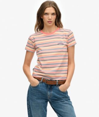 Essential Logo gestreept getailleerd T-shirt