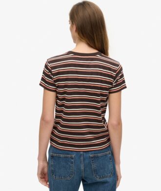 Essential Logo gestreept getailleerd T-shirt