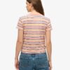 Essential Logo gestreept getailleerd T-shirt Essential Logo gestreept getailleerd T-shirt