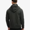 Essential Logo gewassen hoodie met rits