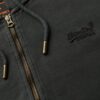 Essential Logo gewassen hoodie met rits
