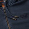 Essential Logo gewassen hoodie met rits