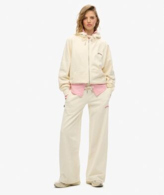 Essential Logo Joggers met wijde pijpen