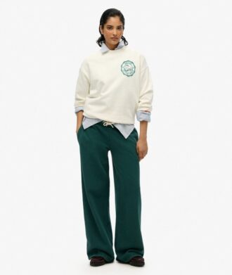 Essential Logo Joggers met wijde pijpen