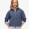 Essential Logo Oversized Sweatshirt met halve rits